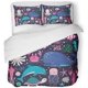 thumbnail image 1 of ABPHQTO Juego de ropa de cama de 3 piezas bajo el agua pulpo ballena tortuga Dolpin medusa cangrejo langosta funda nórdica con 2 fundas de almohada, 1 of 1