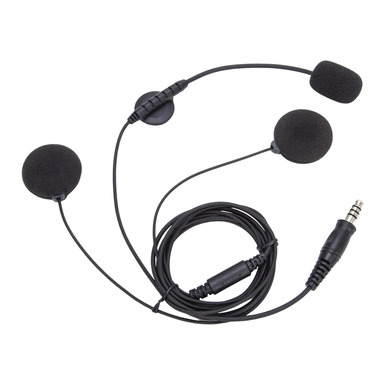Wzmzjy Two Way Radio Headset Helmet Headset, Two Speakers, Professional ,with Boom Mic,