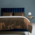 thumbnail image 6 of Brown Safari Jungle Zoo Animals 3D Set Duvet Cover Quilt Cover Theme for Queen Size, 6 of 6