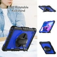 thumbnail image 3 of SaniMore for Lenovo Tab M10 Plus 3rd Gen 10.6" 2022 (TB-125F/TB-128F) Case, 3 Layers Multi-Functional Cover with Pencil Holder Shoulder & Hand Strap Kickstand Shockproof Protective Shell, Blue+Black, 3 of 7