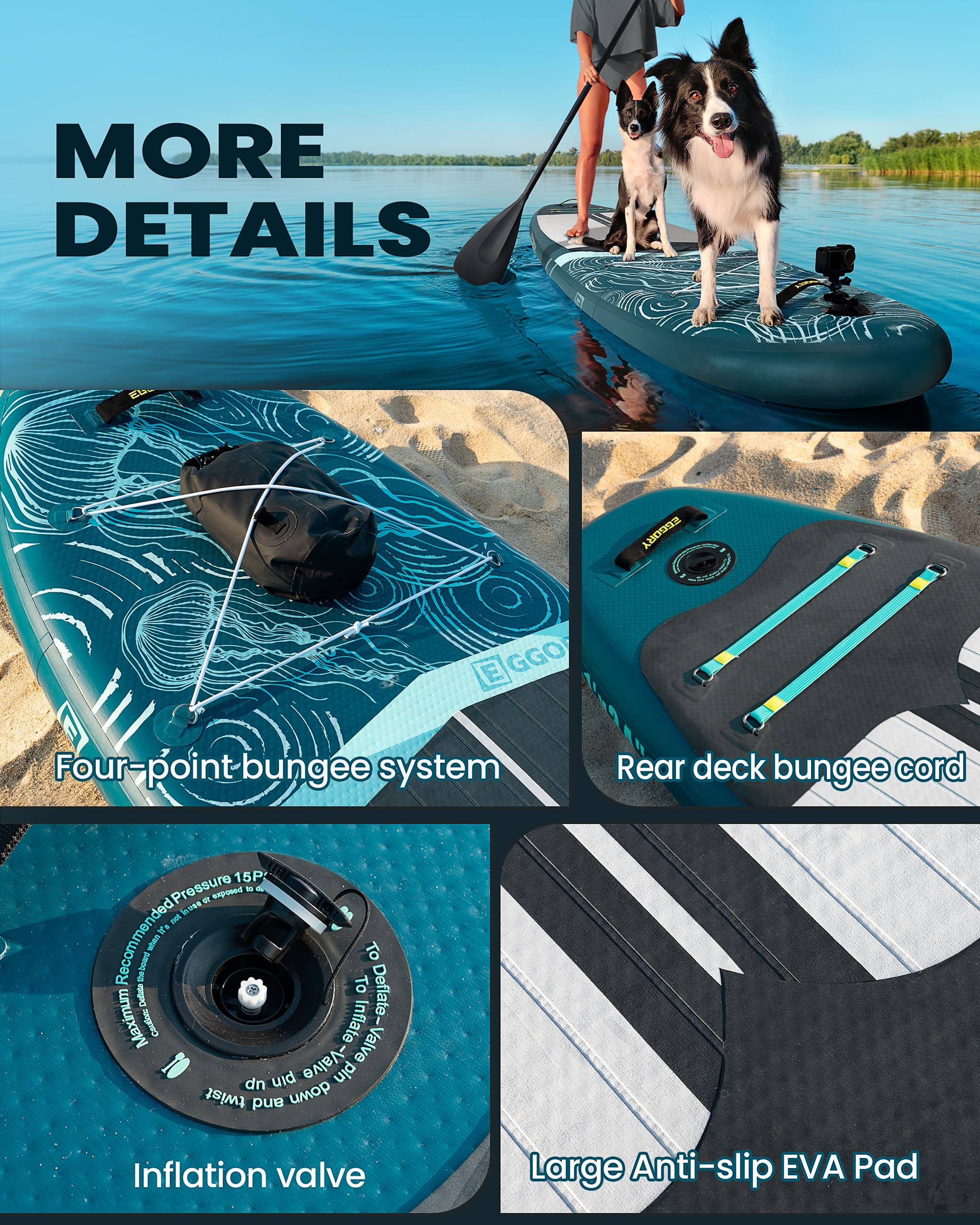 Eggory 11-Foot Inflatable Paddle Board With Accessories photo 4