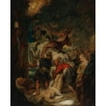 thumbnail image 3 of Hans Canon 12x14 Black Modern Framed Museum Art Print Titled - The Martyrdom of St. Hippolytus, 3 of 5