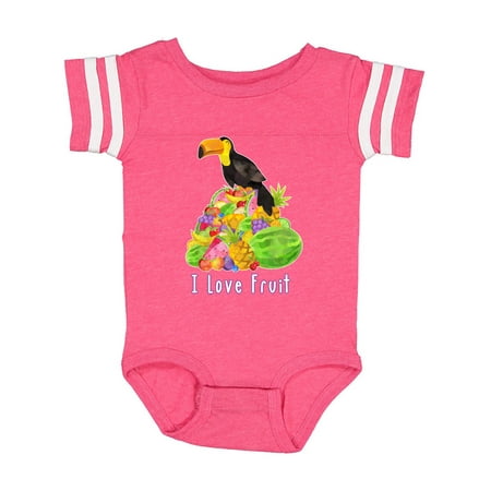 

Inktastic I Love Fruit Toucan Gift Baby Boy or Baby Girl Bodysuit