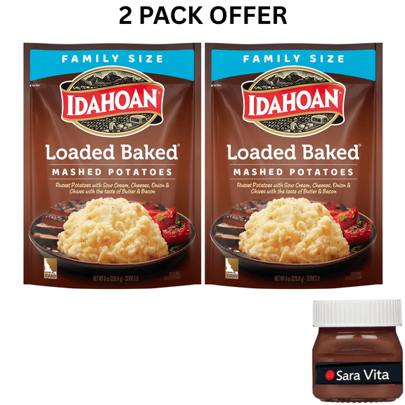 Idahoan Loaded Baked Mashed Potatoes Family Size Side Dish