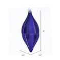thumbnail image 2 of Vickerman 10" Cobalt Blue Candy Glitter Shuttle Christmas Ornament, Pack of 2, 2 of 3