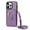 Purple, variant on Dteck for iPhone 16 Pro Crossbody Wallet Case, Card Holder Kickstand Phone Case for Women with Lanyard, Durable Shockproof Slim Back Protective Cover for iPhone 16 Pro,Purple