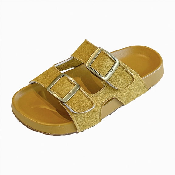 Godom Slippers for Girls Shower Slipper Bathroom Pool Sandals Summer Non-Slip Beach Shoes Kid Cloud Slides