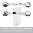 thumbnail image 6 of Airtight Tall Food Storage Container Set, 2Pcs 2.8L Spaghetti Containers for Pantry Organization and Storage, 6 of 7