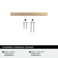 thumbnail image 4 of Amerock Cyprus 3 inch (76mm) Center-to-Center Champagne Bronze Cabinet or Furniture Pull, 25 Pack, 4 of 4