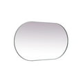 thumbnail image 5 of Elegant Decor Metal Frame Oval Mirror 36x60 Inch in Silver, 5 of 12