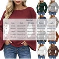 thumbnail image 4 of SAWOBUUN Womens Bell Long Sleeve Ribbed Knit Tops Boat Neck Y2k Going Out Tops Slim Fit Trendy Fall Winter Outfits, 4 of 6
