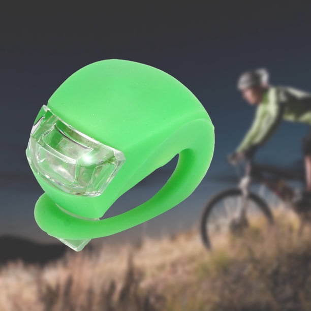 Luz delantera de bicicleta de silicona 3 modos de luz 2 uds accesorios de bicicleta de larga duración