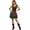 Dark Green, variant on ZHOGXU Gothic Flowy Mini Dresses for Womens Corset Waist Square Neck Sleeveless Ruffle Hem Halloween Pirate Cosplay Night Club