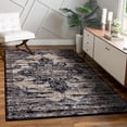 thumbnail image 3 of Luxe Weavers Waterloo Collection Floral Area Rug 8744 Navy Size 8x10, 3 of 6