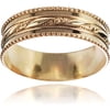 Women's Sterling Silver Textured Milgrain Band, 5.5mm