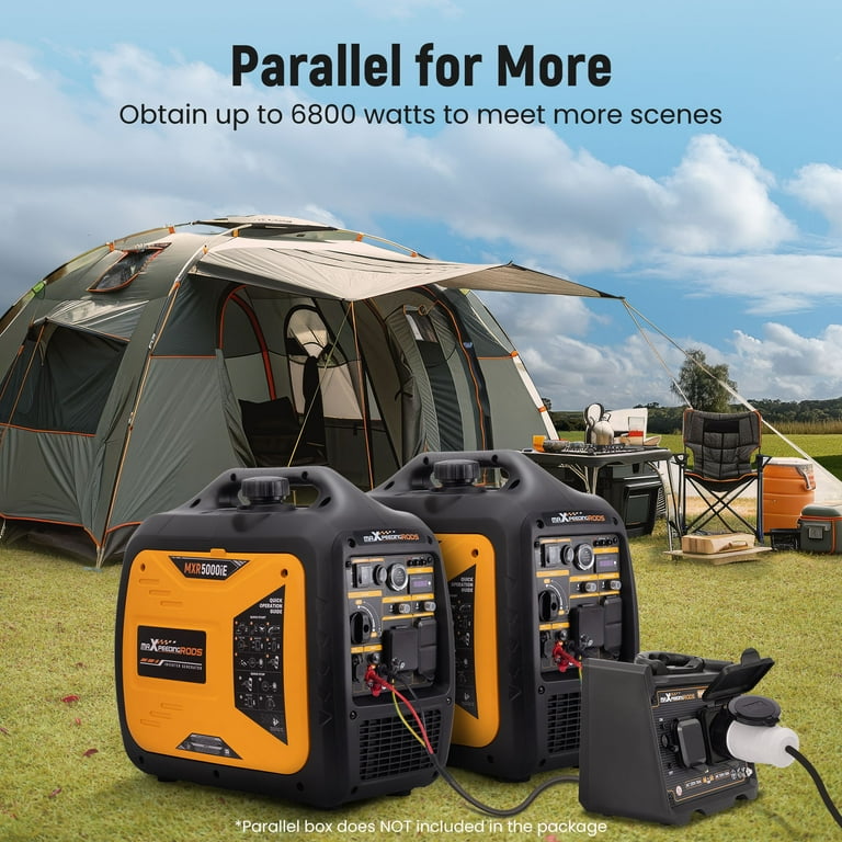 MaXpeedingrods 5000 Watt Inverter Generator, Gas Powered, Electric and  Remote Start, EPA Compliant for Outdoor Camping, Travel and Family Power  Failure - Walmart.com