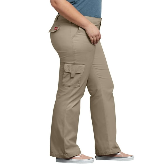 Dickies - Women's Plus Size Relaxed Fit Cargo Pants - Walmart.com