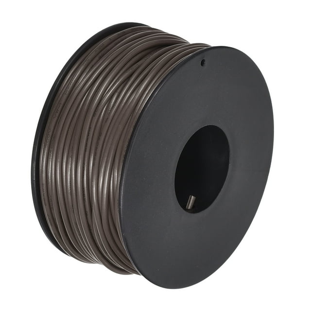 Uxcell Fil de Raccordement 22AWG 30m/100 Pieds Brun, Fil Électrique UL1007 Bobine