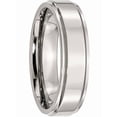 thumbnail image 4 of Stainless Steel Ridged Edge 6mm Polished Band, Available in Multiple Sizes, 4 of 9