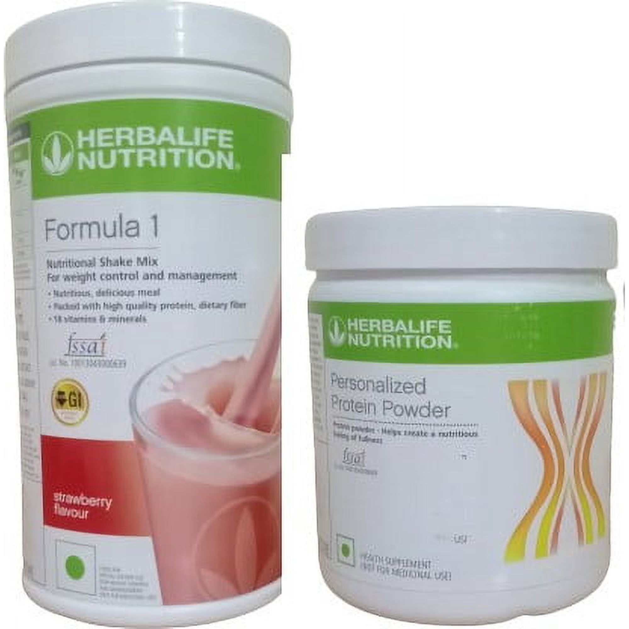 Herblife Nutritional Shake Mix Strawberry Cream Flavor With Protein Powder 200 Gram