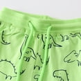 thumbnail image 4 of Povozer Baby Boys' and Toddler Stretch Chino Shorts Toddler Boys Kids Shorts Summer Dinosaur Print Beach Shorts Stretchy Relaxed Straight Leg Regular Sports Pants Boy Shorts for 5-6 Years,Green, 4 of 7