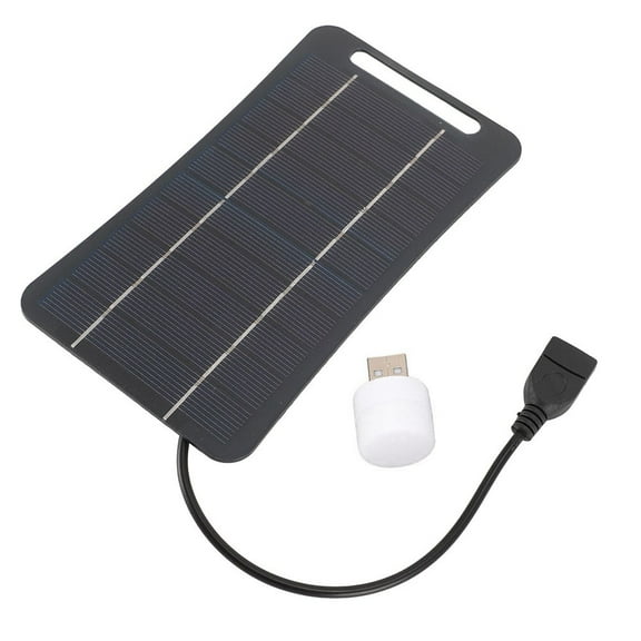 Ultra-Thin 5W 5V Solar Panel USB Charger,Portable Waterproof Outdoor Mobile Phone Charging Solution