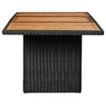 thumbnail image 2 of vidaXL Garden Dining Table Black 200x100x74 cm Poly Rattan, 2 of 4