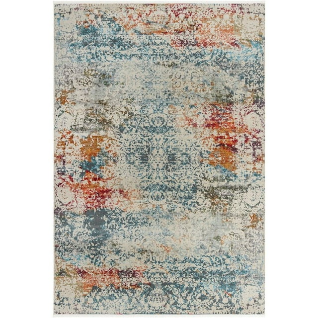 Unique Loom Baracoa Vibrant Tones Area Rug 10' x 14' Rectangular Ivory/Gray