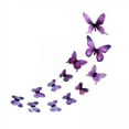 thumbnail image 1 of 2x 12x Pegatinas de Pared de Mariposas 3D, Calcomanías de Arte de Pared Luminosas Decorativas, Mural de Pared Artístico DIY Encantador para Fondo de T 2 piezas, 1 of 8