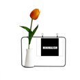 thumbnail image 1 of Filosofía, pensamiento, simplicidad. Tarjeta de jarrón artificial de tulipanes, 1 of 3