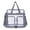 Gray, variant on Transparent Storage Tote 12x11.4x6in PVC Clear Utility Bag Black Gray Viewable Organizer Portable Carryall Essential Casual Beach Carry Collapsible Storage Case