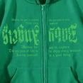 thumbnail image 4 of Bmisegm Femmes Mode à Imprimé de Lettres Chandails à Capuchon Amples Style Oversize Gothique Hop Chandails à Manches Longues Chandails Décontractés pour Femmes Vert G, 4 of 4