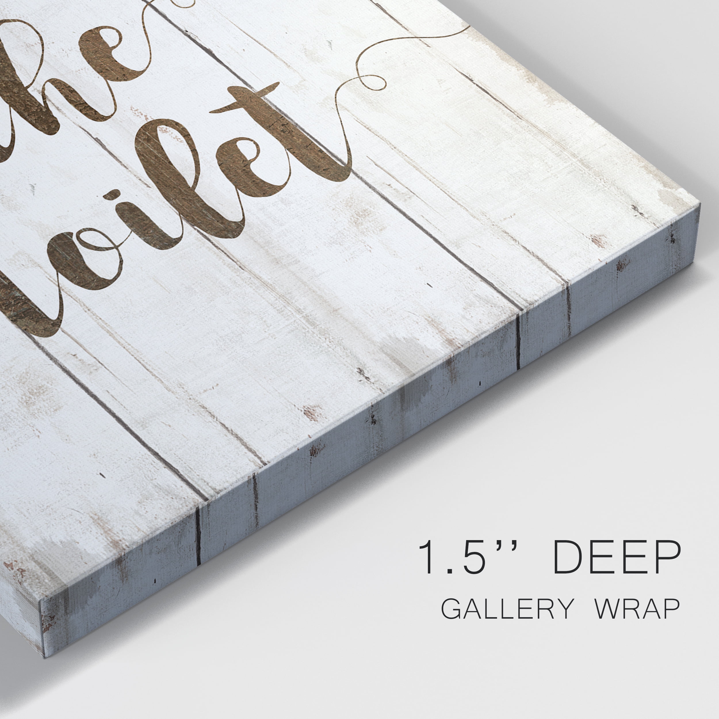 Flush The Toilet Premium Gallery Wrapped Canvas - Ready to Hang - 8 x 12