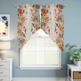 thumbnail image 6 of Vintage Flowers Kitchen Window Curtains, Swag Curtains Valance for Bedroom Living Room Bathroom, Spring Floral Botanical Rustic Pastoral Rod Pocket Window Curtain Block Drapes 2 Panels 36"x63", 6 of 9