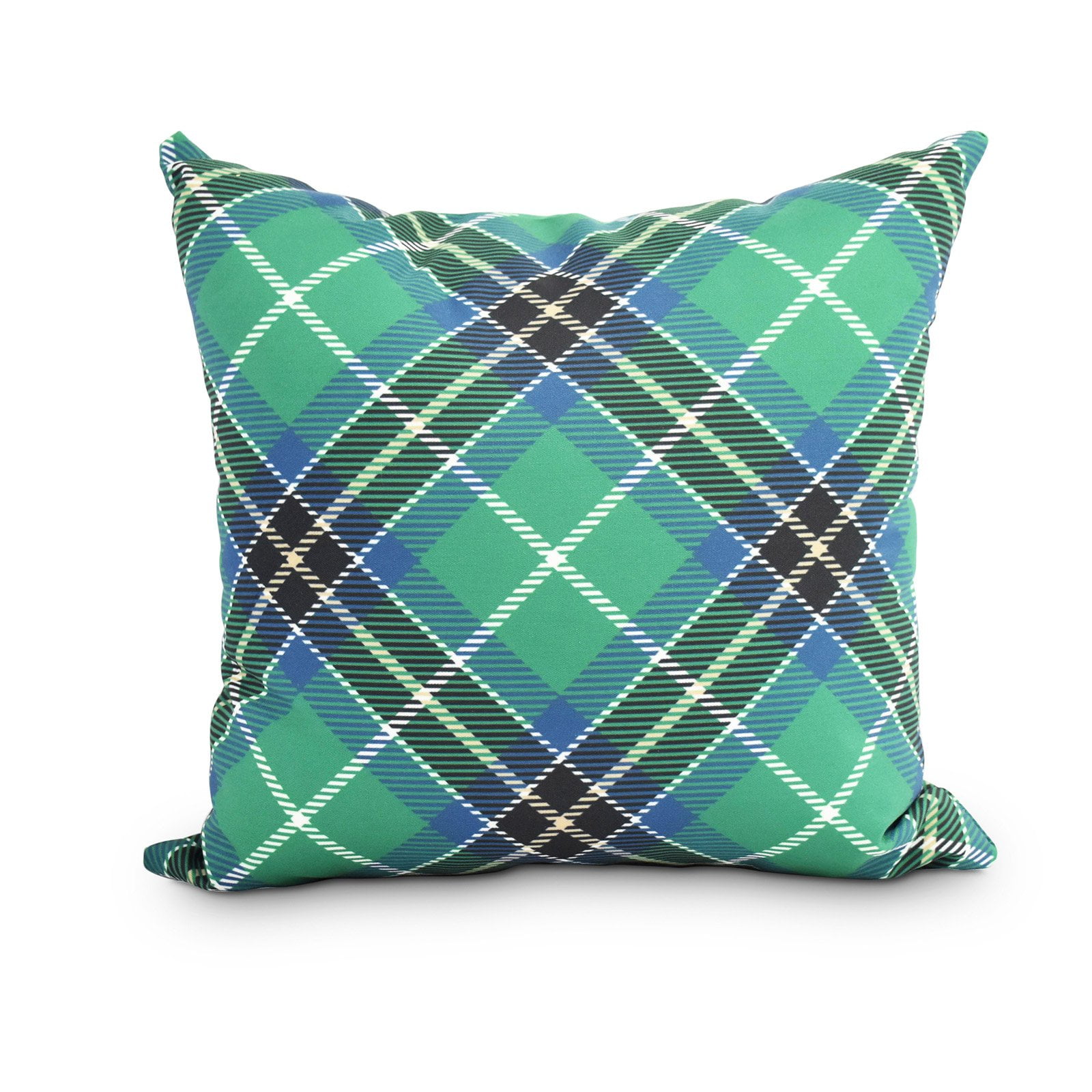 Mad for Plaid 16 Inch Red Holiday Print Decorative Throw Pillow