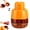 Orange, variant on Cherry Pitter Tool Pit Remover,Hand Push 7-in-1 Cherry & Olive Pitter Plunger,Portable Fruit Seed Corer with 7 Holes for Kitchen