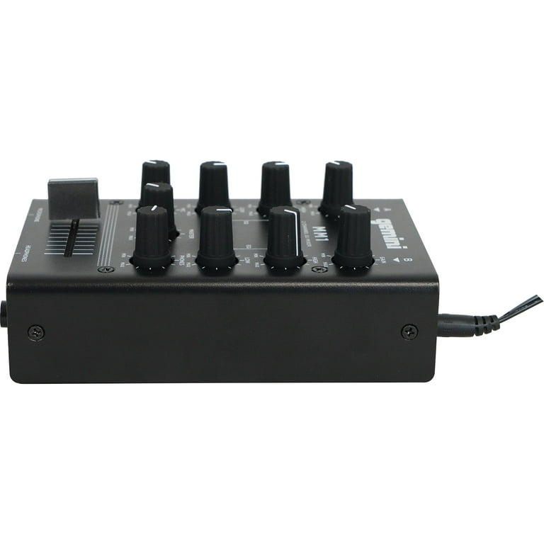 Gemini MM1 2 Channel Analog Mini DJ Mixer