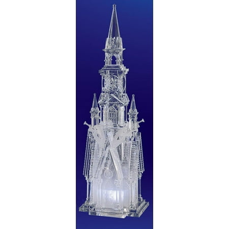 Religious Crystal - Pack of 2 Icy Crystal Decorative Religious Four Angel Cathedral Figurines 17.5