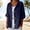 Navy, variant on Women's Linen Tops Soft Comfort Loose Casual Fashion Basic 3/4 Sleeve Shirt T Shirts for Women