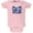 Light Pink, variant on - Mad Dog White Baby One Piece - 18-24 months