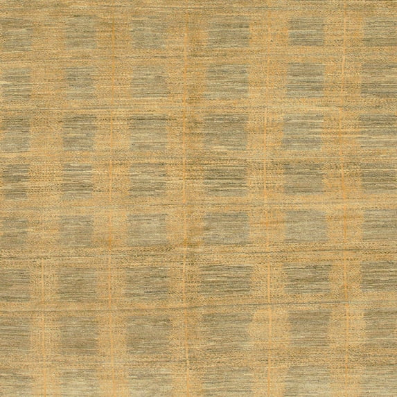 Ahgly Company Indoor Square Abstract Orange Solid Area Rugs, 4' Square