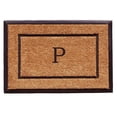 thumbnail image 1 of Calloway Mills 101632436P Paillasson Rectangulaire Monogramme Général 24 x 36 Po. Naturel & Noir - Lettre P, 1 of 1