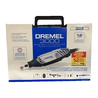 Dremel 3000-1/25 1.2 Amp Corded Variable Speed Rotary Tool, 1 Attachment  and 25 Accessories, Perfect for Routing, Metal Cutting, Wood Carving, and  Polishing 
