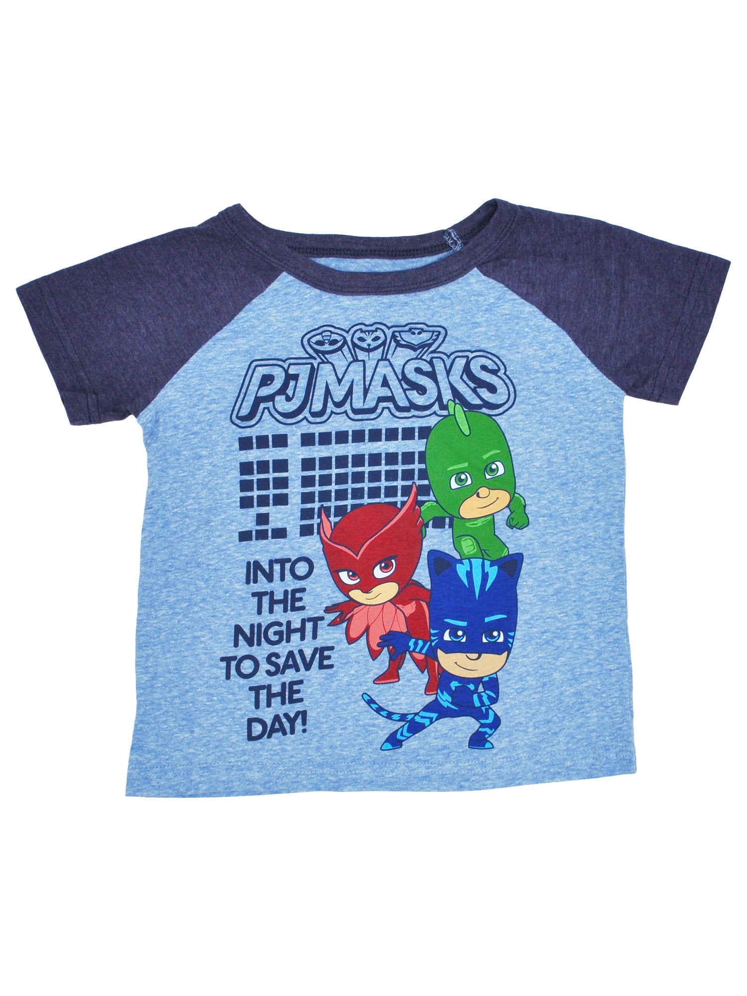 Toddler Boys PJ Masks TShirt Short Sleeve Light Blue Walmart Canada