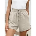 thumbnail image 5 of ANRABESS High Waisted Shorts for Women Summer Drawstring Paperbag Waist Shorts, Loose Wide Leg Lounge Beach Shorts with Pockets, 5 of 8