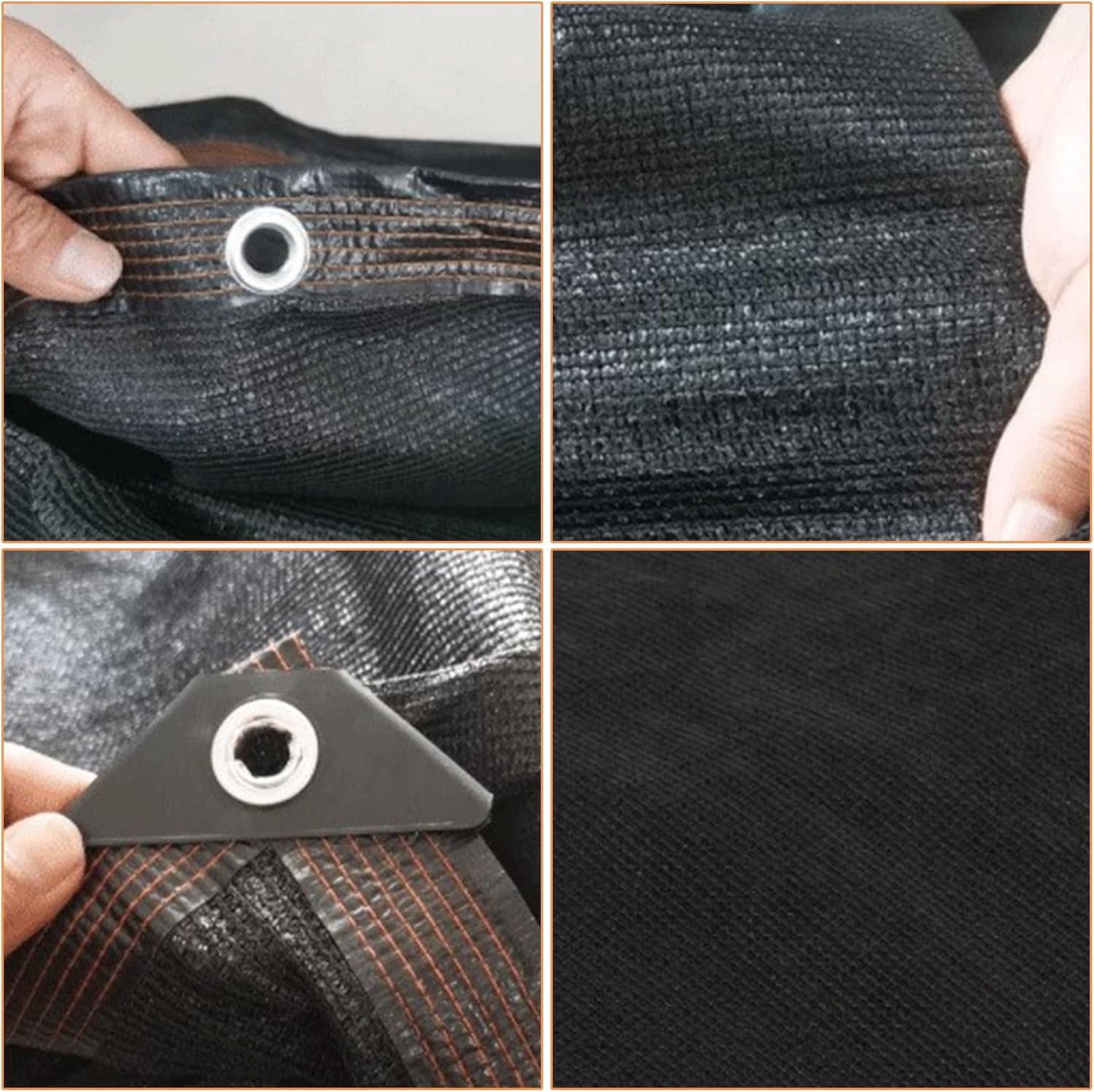90% Shade Cloth Mesh Tarp: 19.69 × 13.12 FT Heavy Duty Shade Cloth for Garden with Grommets, Sunblock Shade for Outdoor Patio Plants Cover Greenhouse Barn or Kennel Canopy Flowers Patio