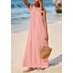 thumbnail image 3 of Vestido PRETTYGARDEN 2025 Maxi Rosado sin Mangas con Tirantes M, 3 of 8