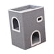 thumbnail image 1 of Cama plegable para gatos con almohadilla para rascar, nido, condominio, garra de molienda, escondite para gatos, cubo apilable para suministros para, 1 of 9