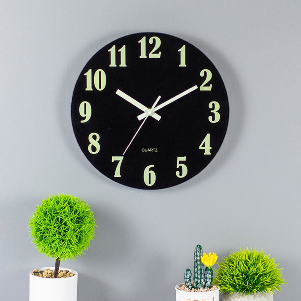 Silent Glow in the Dark Wall Hanging Clock Wall Clock Large Number Wall Clock