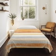thumbnail image 4 of Orange Nordic Style Stripes Small Tapestry for Bedroom Wall Hanging Tapestry, Orange Grey Texture Ceiling Backdrop Tapestries Poster Blanket Wall Decor for Teens Room Living Room Dorm 23" x 28", 4 of 8